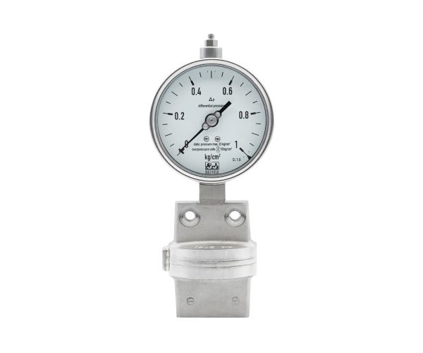Differential Pressure Gauge, All-metal Media Chamber