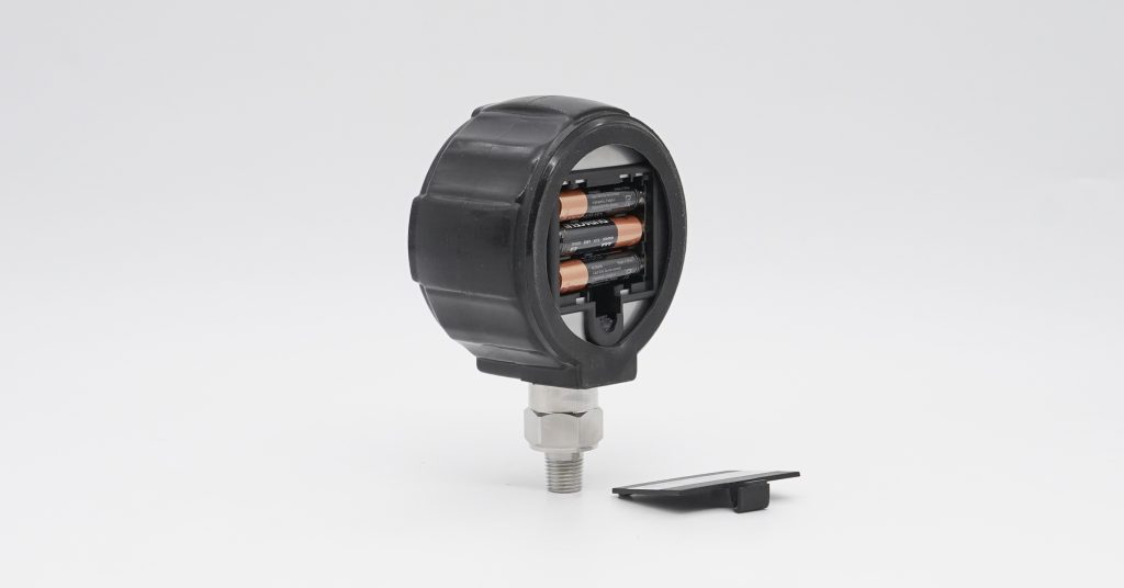 Digital pressure gauge rubber protective open battery