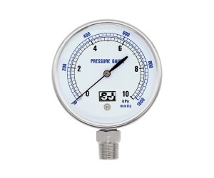 Low Pressure Gauge with Stainless Steel Case