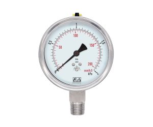 Low Pressure Gauge, Stainless Steel