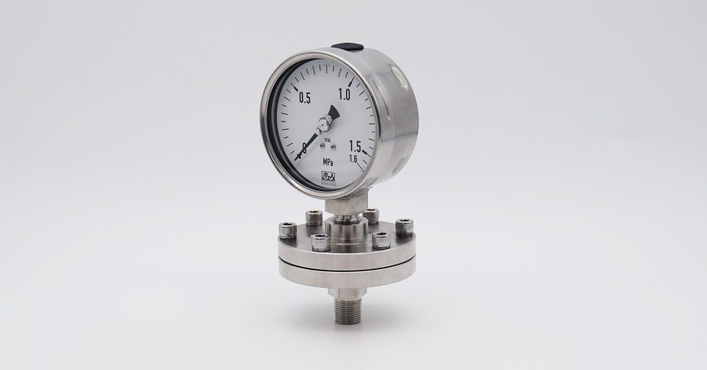 Pressure Gauge with screwed diaphragm seal