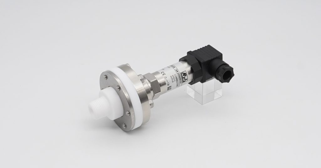 Pressure transmitter PTFE diaphragm plastic threaded