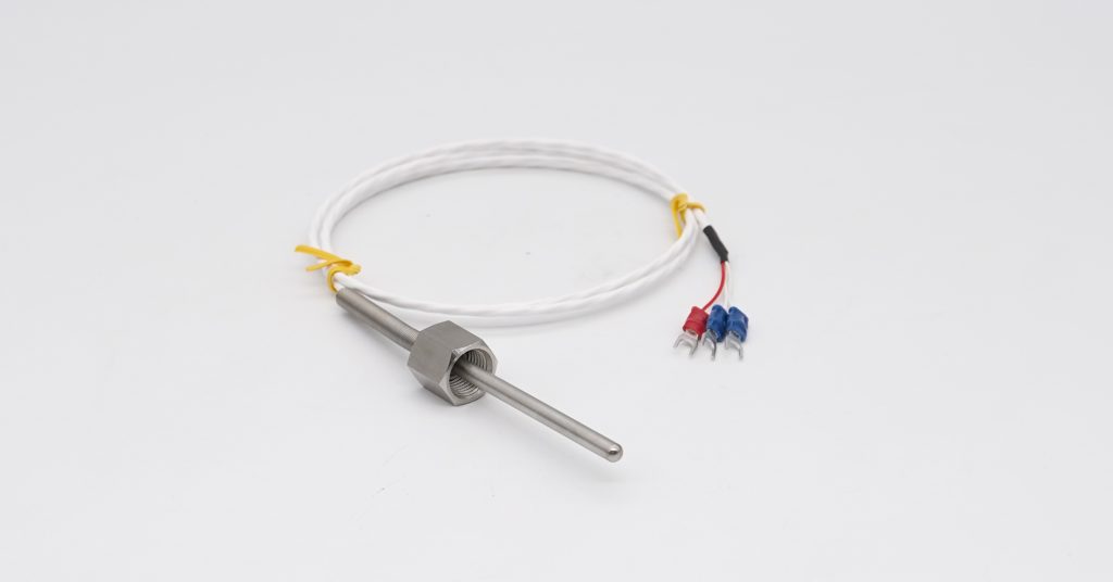 3-wire RTD temperature sensor with threaded connection