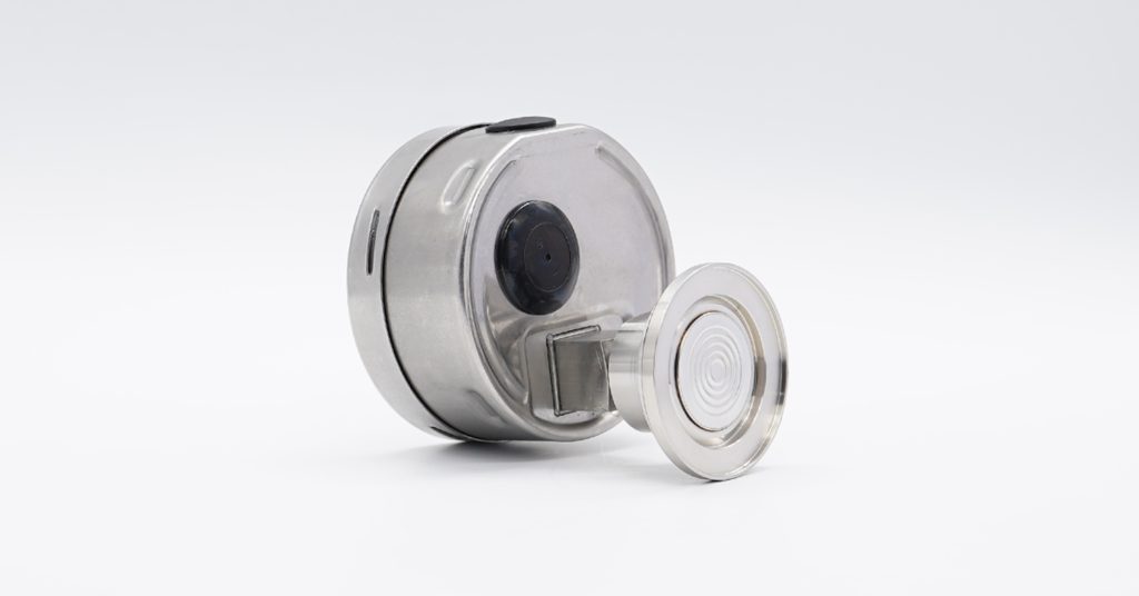 Hygienic clamp connection diaphragm seal per DIN32676
