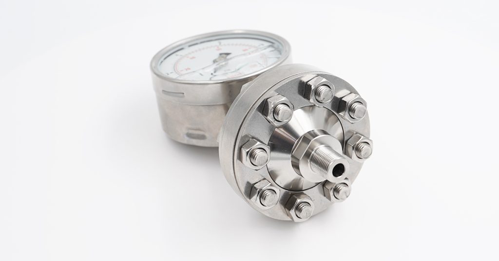 Pressure Gauge with alternative WIKA 990.10 High-pressure Diaphragm Seal