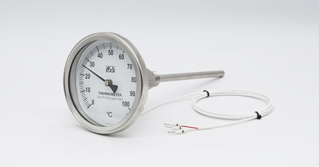 Twin temperature gauge with RTD