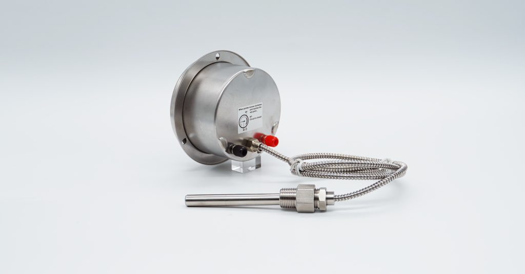 Thermometer with capillary instrument