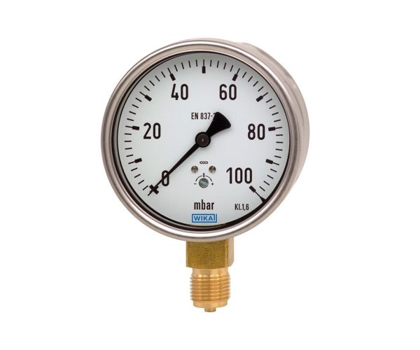 Capsule pressure gauge, copper alloy Stainless steel case