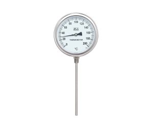 Bimetallic Thermometer, Bottom Mount