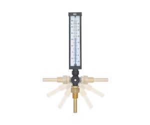 Industrial 9" Thermometer with Rotatable Casing