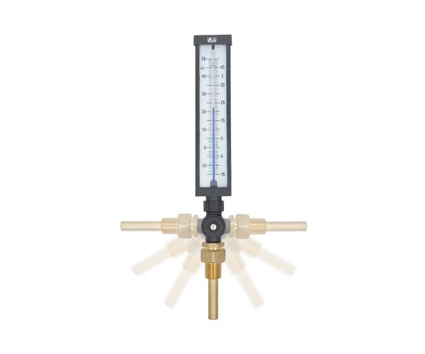Industrial 9" Thermometer with Rotatable Casing