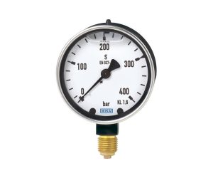 Bourdon tube pressure gauge, copper alloy