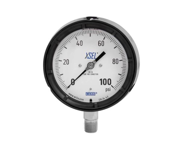 Bourdon tube pressure gauge, stainless steel XSEL® process pressure gauge