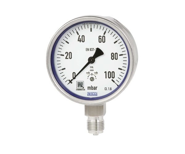 SJ-Gauge-wika-632-50-633-50 Capsule pressure gauge, stainless steel for the process industry